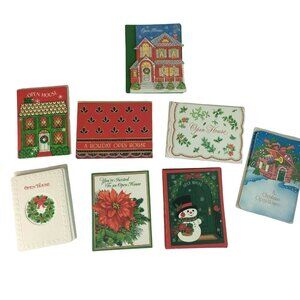 Hallmark Christmas Open House Invitations American Greetings Vintage u  Lot 63 C